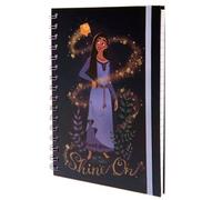 Wish Shine On A5 Notebook Black/gold/purple (One Size)