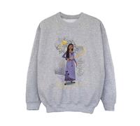 Wish Shine On Asha Standing Sweatshirt in Grey | Size: 5-6 Years Wish Grey 5-6 Years