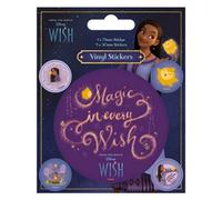 Wish Vinyl Stickers (Pack Of 5) Purple (One Size)