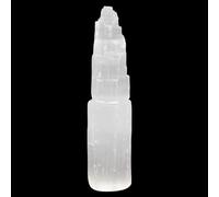 WISH WELL Extra Large Selenite Tower - 8" Selenite Crystal Tower - Mined and Manufactured in Morocco - Ideal for cleaning and charging crystals and healing stones, meditation and