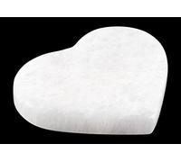 Wish Well Selenite Charging Plate - Mined and Made in Morocco - 4" Heart Selenite Crystal - Ideal for Cleaning and Charging Crystals and Healing Stones