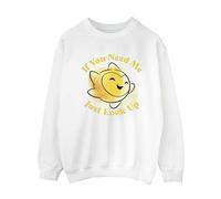 Wish Women's If You Need Me Just Look Up Sweatshirt in White | Size: Medium Wish White M