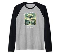 Wish You were Here - Mothman Graphic Tee Raglan Baseball Tee