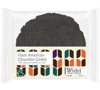 Wish4 Fairtrade Giant American Chocolate Cookies, 60g (Pack of 14)