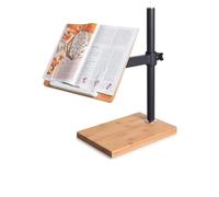 wishacc Adjustable Book Stand for Reading, Ergonomic Desktop Book Reading Stand with Height & Angle Adjustment, Heavy Duty Textbook Stand & Book Holders for Reading Hands Free for Reading Enthusiasts