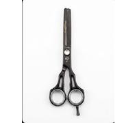 Wishbeauty 6" Black Hair Thinning Scissors - Professional Stainless Steel Texturizing Shears - Sl lending Barber Scissors for Men, Women & Kids