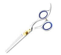 Wishbeauty 7" Professional Hair Thinning Scissors - Japanese Stainless Steel Texturising Shears with Adjustable Tension Screw