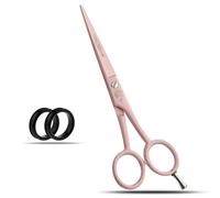 Wishbeauty Hairdressing Scissor Barber Salon Shear Stainless Steel Hair Cutting Scissors for Professional, Hairdressers, Barbers and Salon Use for Women, Men, Children and Adults 6" Inch (Baby Pink)