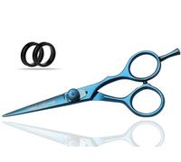 Wishbeauty Hairdressing Scissors- 5" Barber Salon Hair Scissors Professional- Sharp Stainless Steel Titanium Hair Cutting Scissor for Hairdressers - Multipurpose Haircut and Beard Trimming Shears