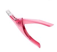 Wishbeauty Professional Acrylic Nail Clipper - Premium Rustproof False Nail Tip Cutter, Sharp Edge Fake Nail Trimmer for Gel & Artificial Nails (Pink)