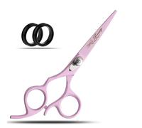 Wishbeauty Professional Left Handed Hairdressing Scissors, 6.5” Pink, Stainless Steel