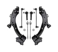 Wishbone Arm Compatible With CR-V 2007 2008 2009 2010 2011 Front Lower Control Arm With Tie Rod Ends Ball Joints Sway Bar End Link Suspension 51360SWAA01