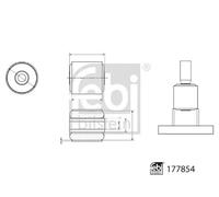 Mounting, wheel bearing housing fits MERCEDES E220D A238, C238 2.0D 2016 on Febi