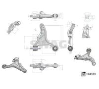 SWAG 33 11 1583 Suspension arm