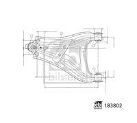 FEBI BILSTEIN 183802 Suspension arm