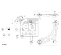 CONTROLTRAILING ARM WHEEL SUSPENSION 185603 FOR HYUNDAI i30/FASTBACK/Hatchback