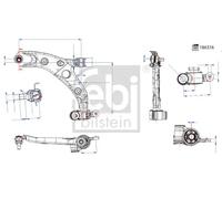 FEBI BILSTEIN 186316 Suspension arm