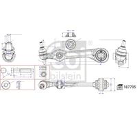 FEBI BILSTEIN 187795 Suspension arm