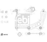 Control Arm Fits Nissan OE 5450100Q2M Febi 188190