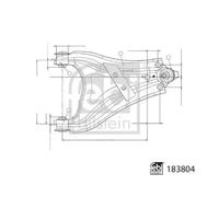 FEBI BILSTEIN 183804 Suspension arm