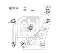 FEBI BILSTEIN 188128 Suspension arm