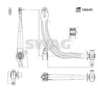 SWAG 33 11 0489 Suspension arm