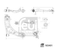 FEBI BILSTEIN 183401 Suspension arm