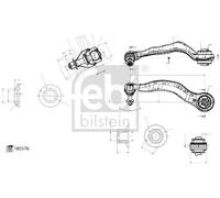 FEBI BILSTEIN 185576 Suspension arm