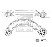 FEBI BILSTEIN 184608 Suspension arm