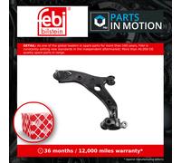 Wishbone / Suspension Arm Front Left 186316 Febi Track Control GHP934350A New