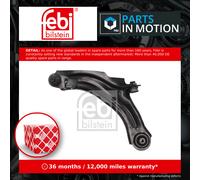 Wishbone / Suspension Arm Front Lower, Left 1000500 Febi Track Control Quality