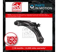 Wishbone / Suspension Arm Front Lower, Left 1000500 Febi Track Control Quality