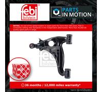 Wishbone / Suspension Arm Front Lower, Left 15694 Febi Track Control A1243303407