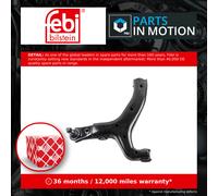 Wishbone / Suspension Arm Front Lower, Left 196390 Febi Track Control 2H0407151A