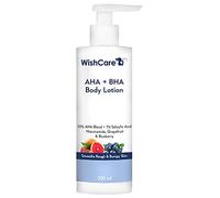 WishCare 10% AHA + 1% BHA Body Lotion for Men & Women - Body lotion for dry skin - Detans, Smooths Rough & Bumpy Skin 200ml
