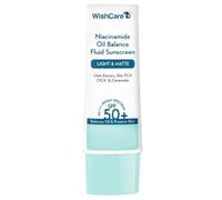 WishCare 5% Niacinamide Oil Balance Fluid Sunscreen SPF 50 PA++++ - Lightweight Matte Sunscreen SPF 50 for Oily Skin & No White Cast 50g