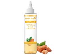 WishCare® Pure Cold Pressed Sweet Almond Oil for Hair Growth and Glowing Skin & Face - 200ml