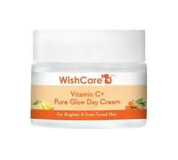 WishCare Pure Glow Vitamin C Face Cream for Women & Men - Day & Night Cream - For Glowing, Bright, Young and Pigmentation Removal - With Hyaluronic Acid, Niacinamide, Oranges, Berries & Turmeric-50 gm