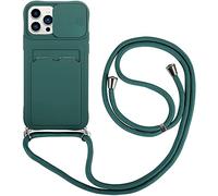 Wishcover Camera Protection Case for iPhone 13 Pro, Case with Sliding Lens Non-Slip Cover, Adjustable Collar, with Cord Case TPU Bumper.