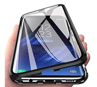 Wishcover store For Vivo X200 Pro Case, 360 Degrees Front and Back Full Body Protection Transparent Tempered Glass + Metal Bumper with Magnetic Adsorption Case