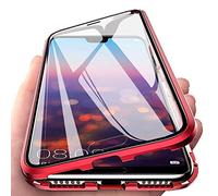 Wishcover store For Vivo X200 Pro Case, 360 Degrees Front and Back Full Body Protection Transparent Tempered Glass + Metal Bumper with Magnetic Adsorption Case