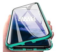 Wishcover store For Vivo X200 Pro Case, 360 Degrees Front and Back Full Body Protection Transparent Tempered Glass + Metal Bumper with Magnetic Adsorption Case