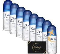 Wishelsa Bundle 8 x 35ml Travel Size Deodorant for Women Original Antiperspirant Women Spray, 48 Hours Protection, Enriched with 1/4 Moisturizing Cream, Alcohol-free, Includes Thank You Card