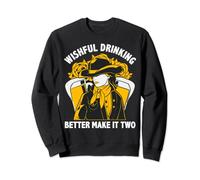 Wishful Drinking Better Make It Two | Beer Lover Cowgirl Sweatshirt