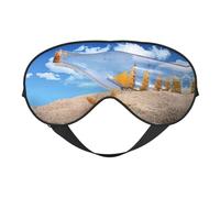 Wishing Bottle Seascape Sleep Eye Mask Comfortable Eyes Hade for Sleeping,Light Blocking Sleep Mask with Adjustable Strap