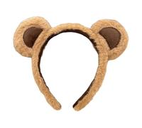 Wishing Dolls HAPINARY Bear Ear Headband Bear Headband Adult Women Headdress Animal Spa Headband Fashion Fabric Brown Breakers 20 Amp (A, 22X18X2cm)