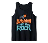Wishing On A Rock Funny Retro Space Astronomy Tank Top