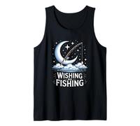 Wishing Was Fishing - Night Fishing Moon Stars Tank Top