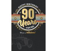 Wishing Well Luxury 90th Birthday Card For Him | Vintage Car Design Studios 6 x 9