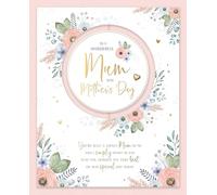 Wishing Well Luxury Boxed Handmade Mother's Day Card 'To a Wonderful Mum' With Gems and Bow Studios Greeting Card 8 x 10 ins
